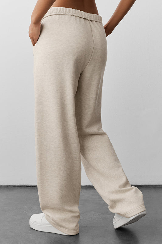 Accolade Straight Leg Sweatpant - Oatmeal Heather — Alo Yoga | Authentic India