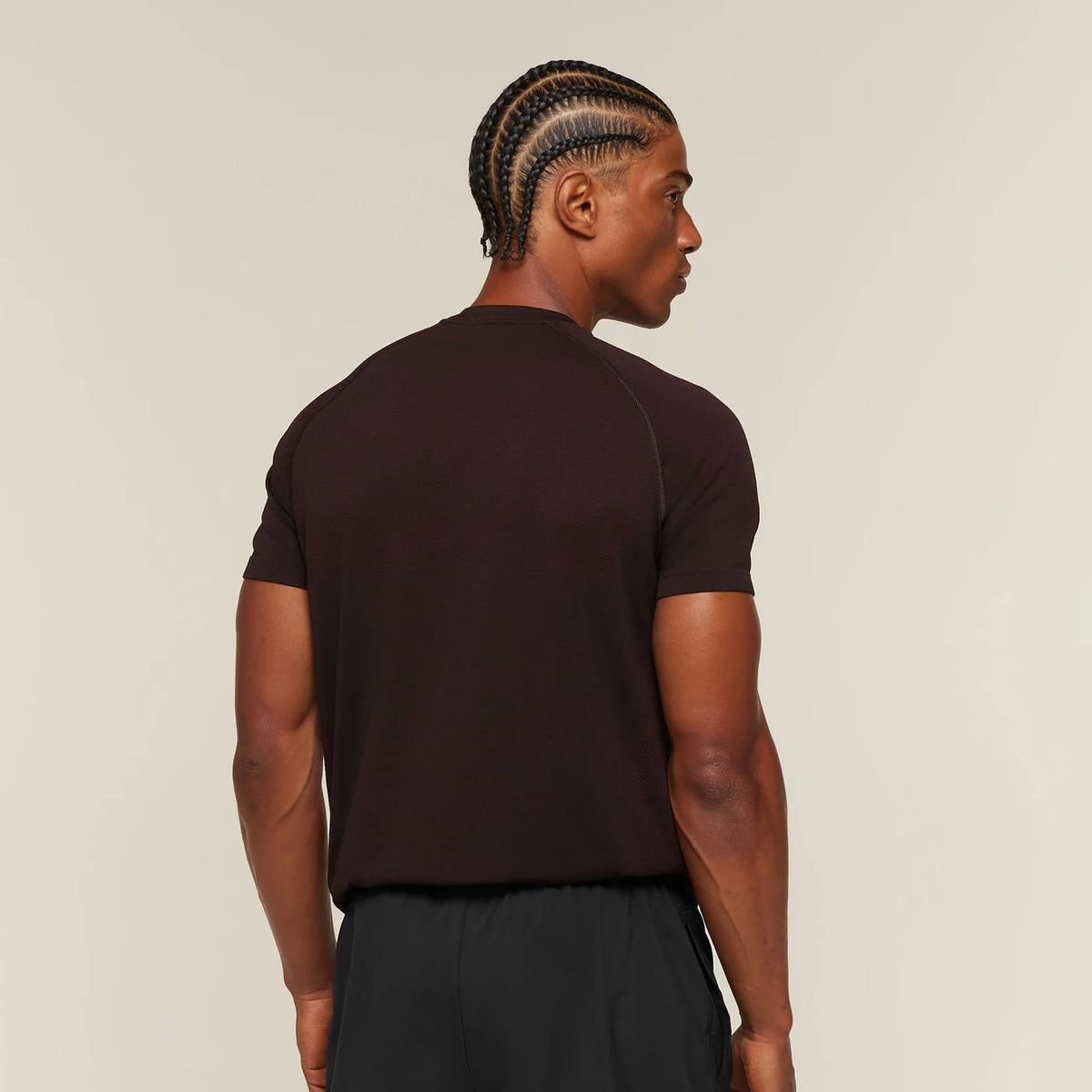 Vital Seamless T-Shirt Black/Cherry Purple