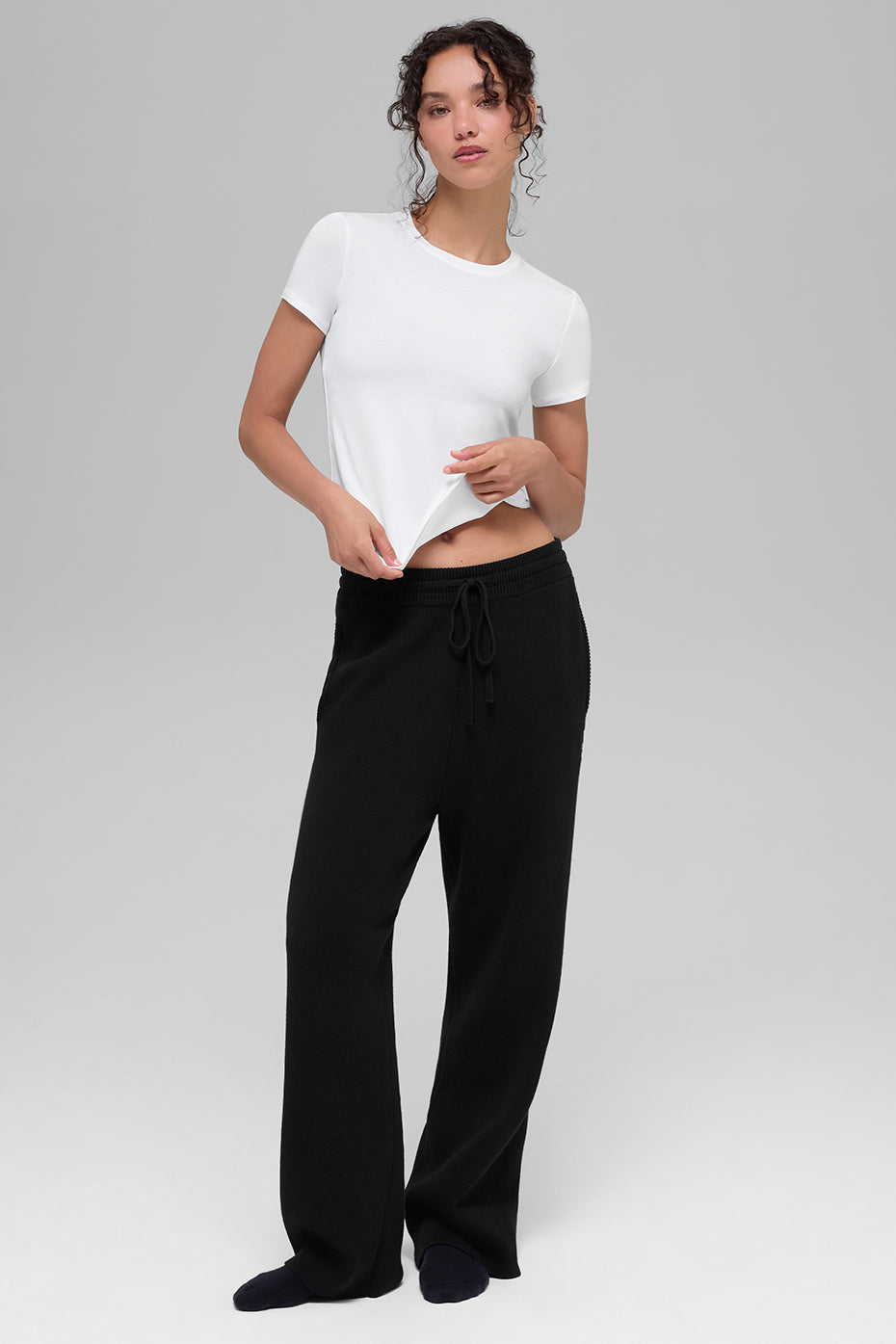 All Day Short Sleeve - White — Alo Yoga | Authentic India