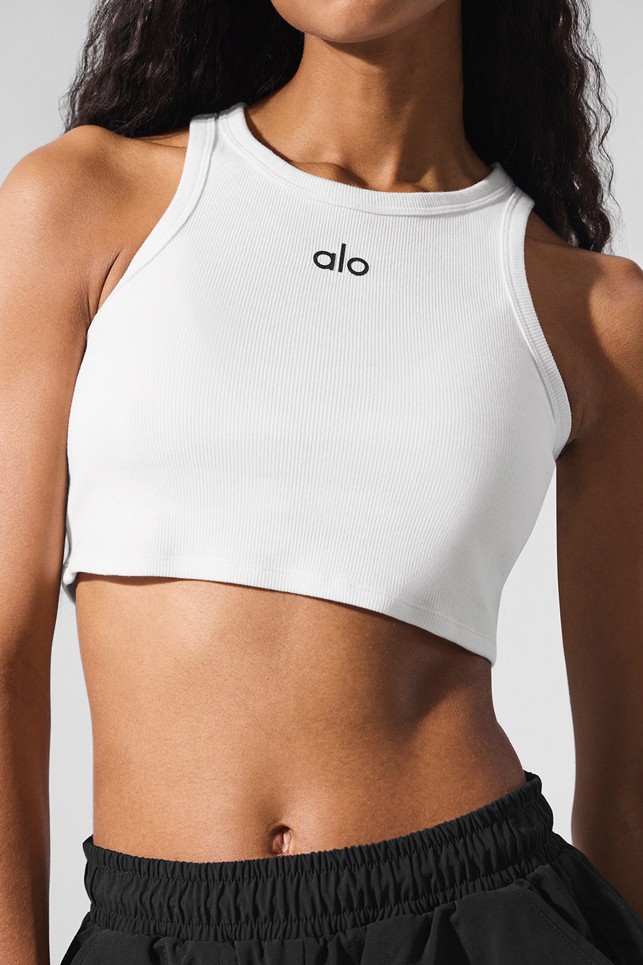 Aspire Tank - White/Black — Alo Yoga | Authentic India