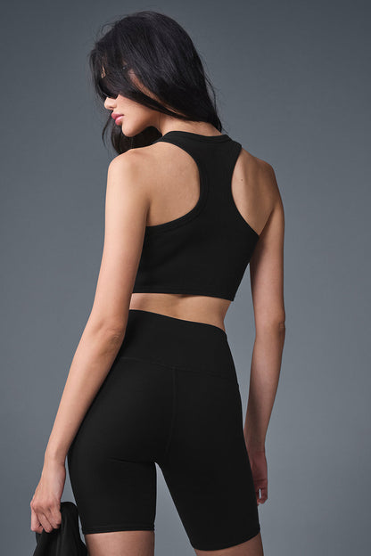 Aspire Tank - Black/White — Alo Yoga | Authentic India