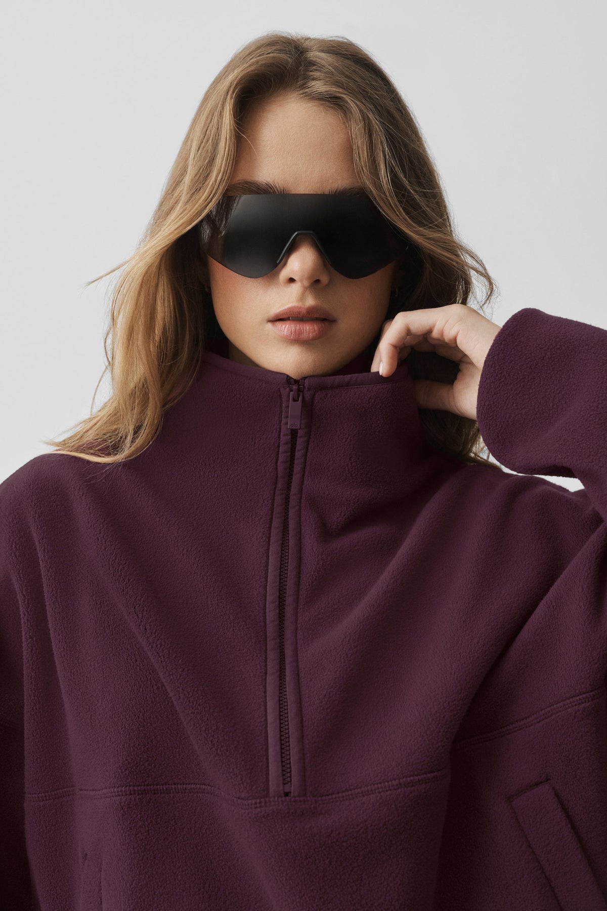 Polar Fleece Retreat Cover Up - Rich Bordeaux