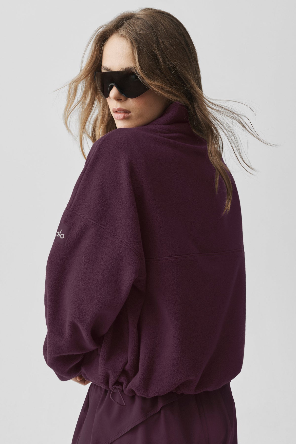 Polar Fleece Retreat Cover Up - Rich Bordeaux