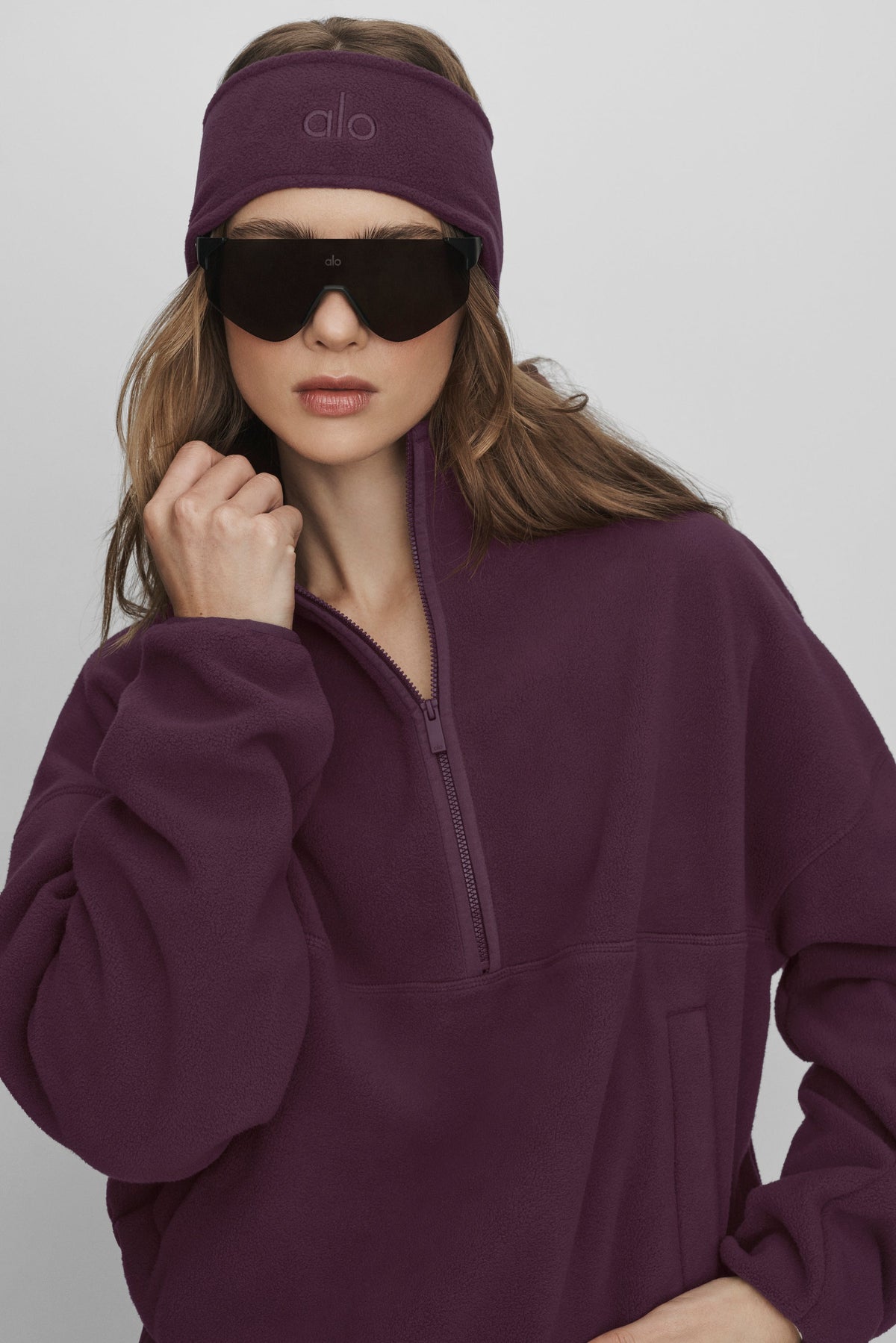 Polar Fleece Retreat Cover Up - Rich Bordeaux
