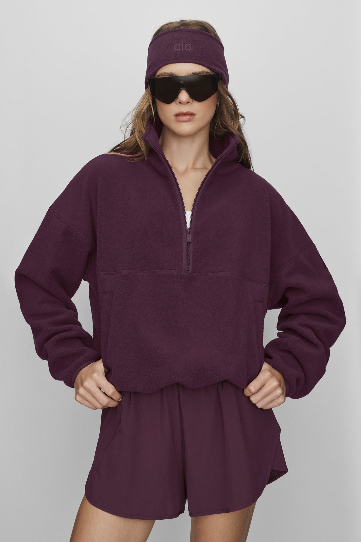 Polar Fleece Retreat Cover Up - Rich Bordeaux