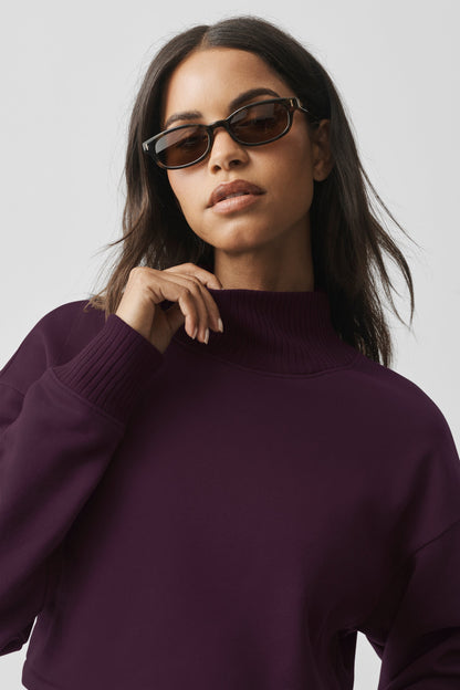 Cropped Serenity Coverup - Rich Bordeaux