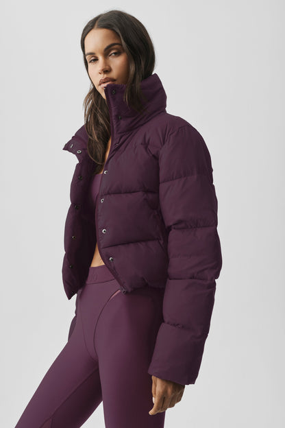 Gold Rush Puffer - Rich Bordeaux