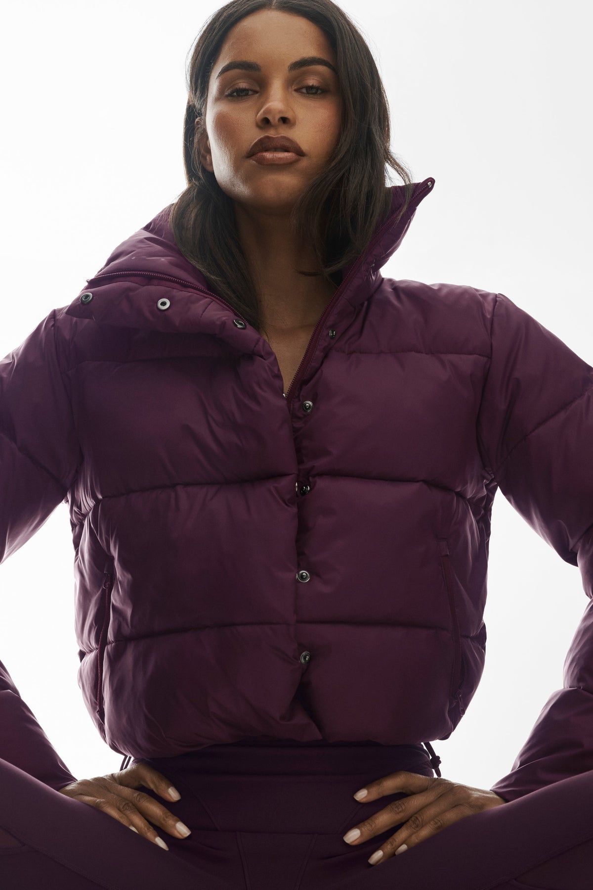 Gold Rush Puffer - Rich Bordeaux