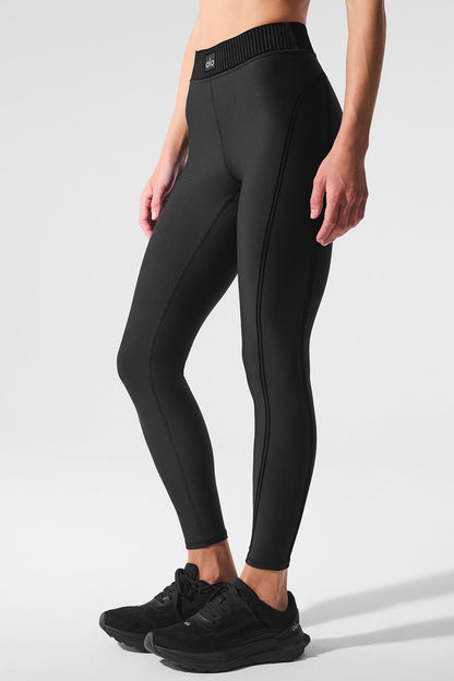Airlift High-Waist 7/8 Line Up Legging - Black — Alo Yoga | Authentic India