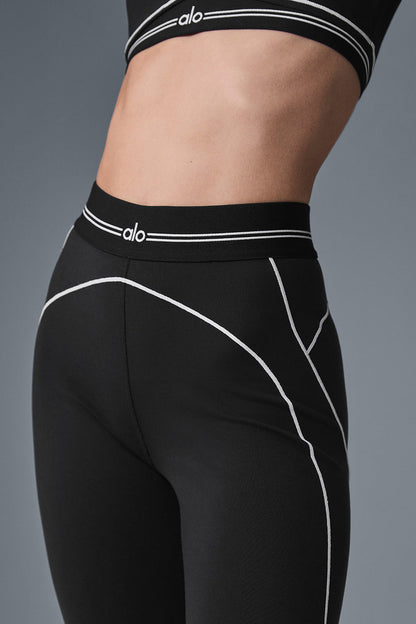 Airbrush High-Waist Heart Throb Legging - Black/White — Alo Yoga | Authentic India