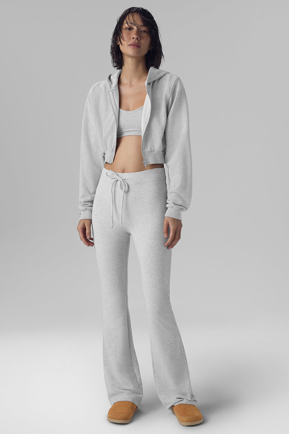 Sway Bootcut Sweatpant - Athletic Heather Grey — Alo Yoga | Authentic India