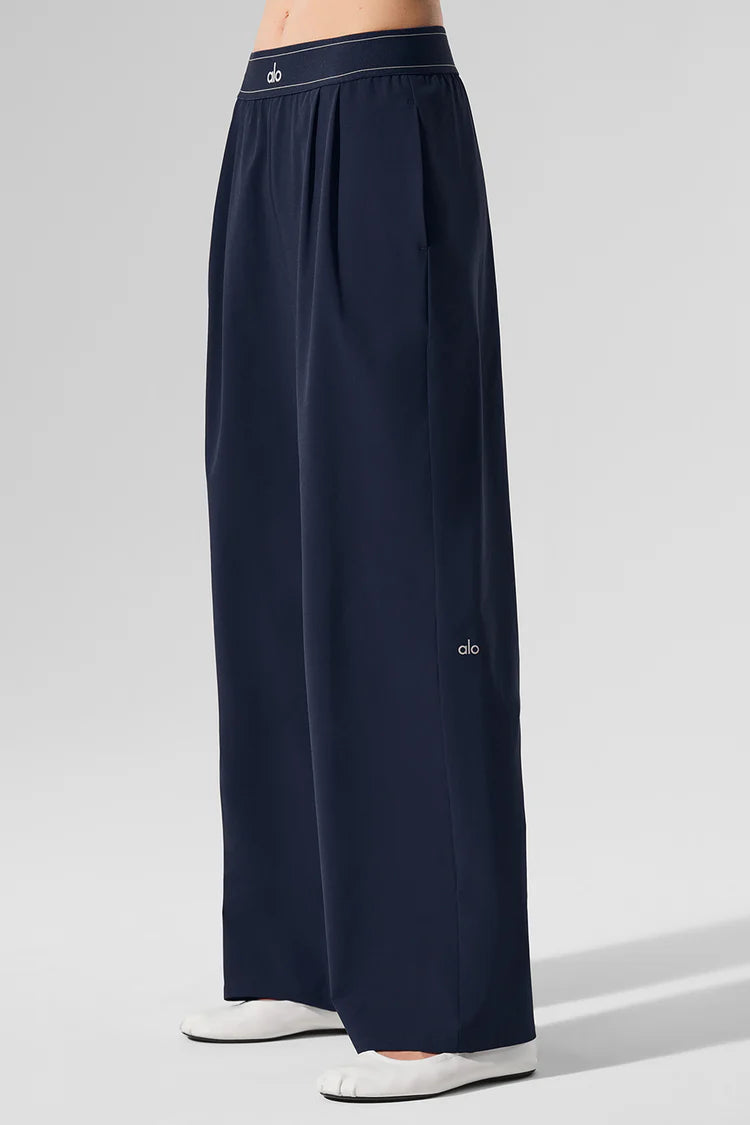 ALO Suit Up Trouser Navy Blue — ALO S | Authentic India