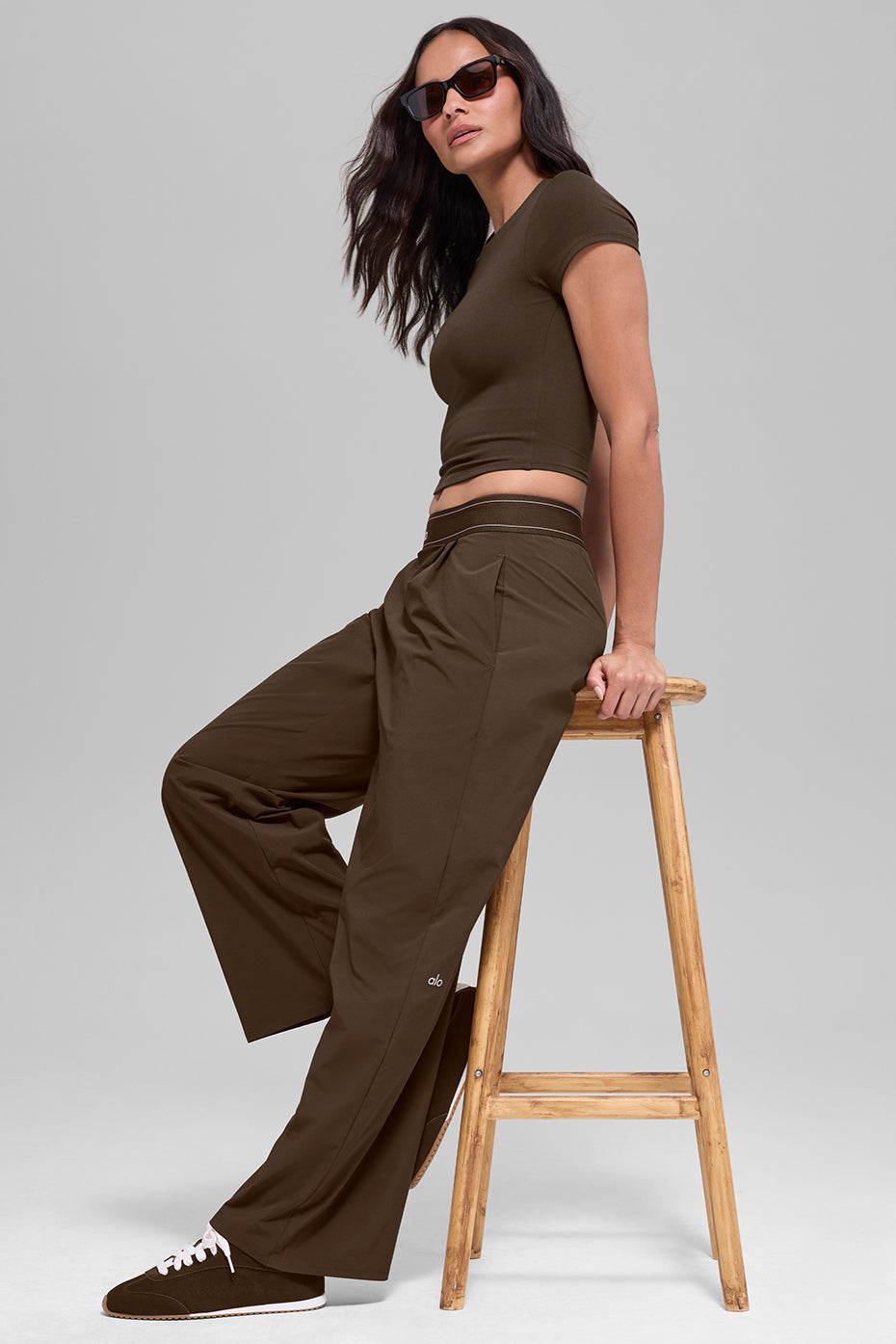 Suit Up Trouser (Regular) - Espresso — Alo Yoga | Authentic India