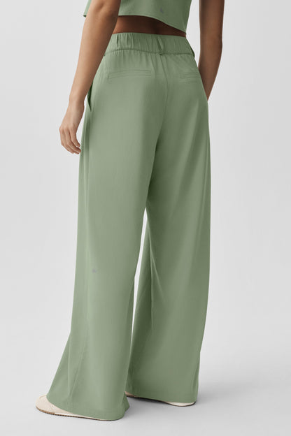 High-Waist Dreamscape Trouser (Regular) - Dune Grass