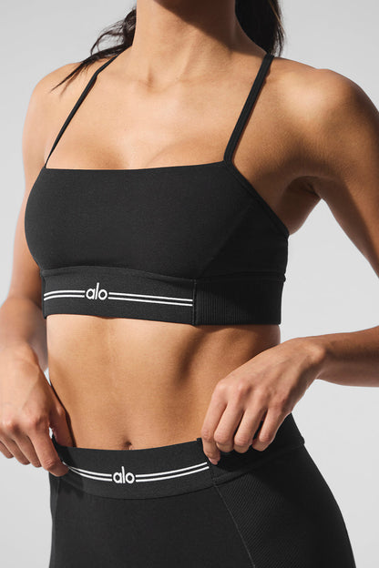 Alosoft High-Waist 7/8 Relay Legging - Black/White