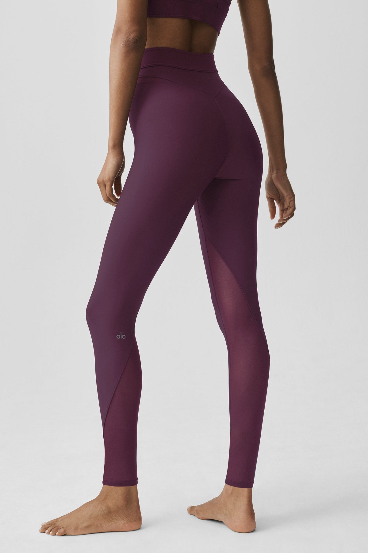 Airlift High-Waist 7/8 Rebel Legging - Rich Bordeaux