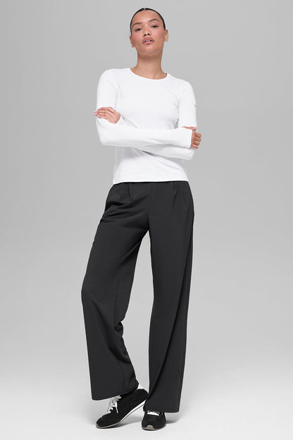 Suit Up Trouser (Long) - Black — Alo Yoga | Authentic India