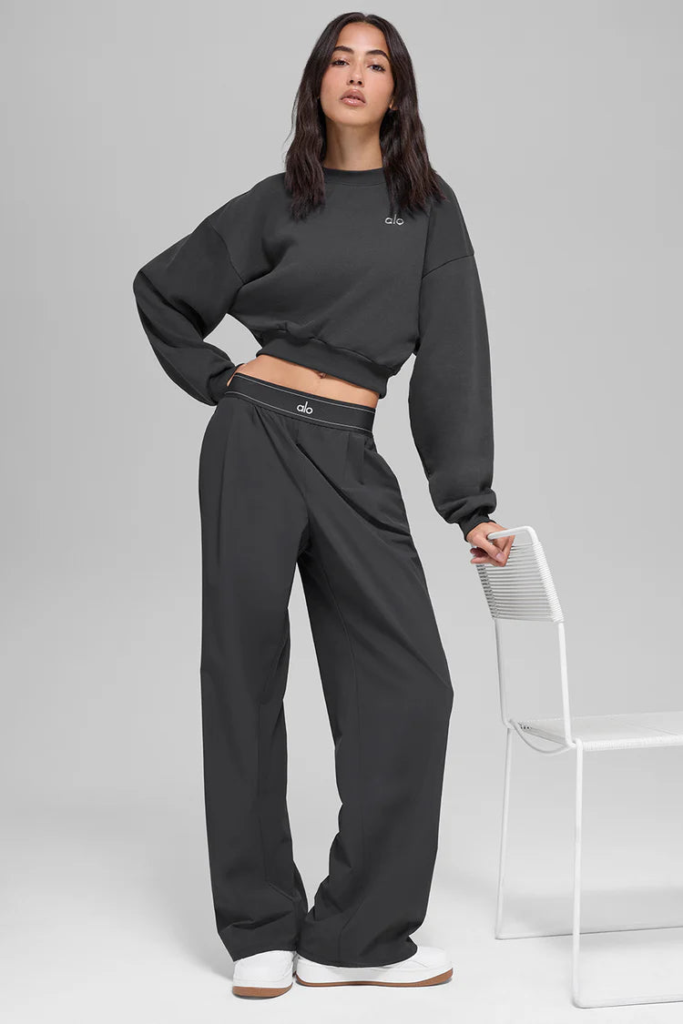 ALO Suit Up Trouser Grey — ALO S | Authentic India