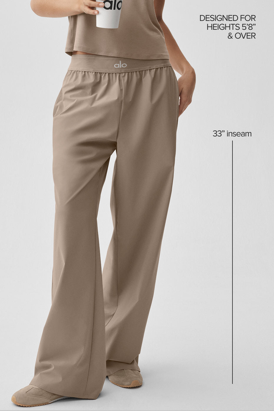Suit Up Trouser (Long) - Gravel — Alo Yoga | Authentic India