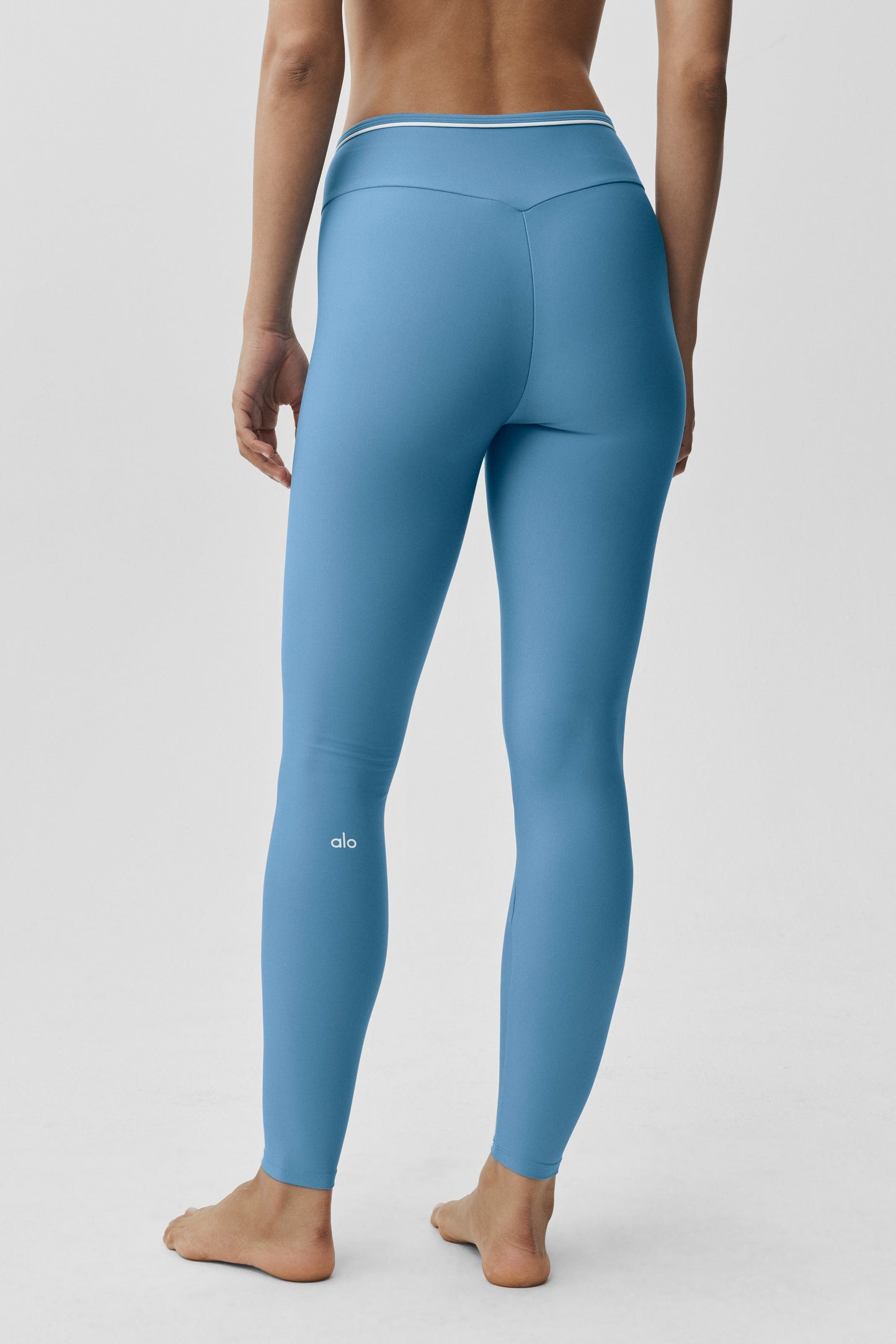 Airlift High-Waist Trifecta Legging - California Blue/White
