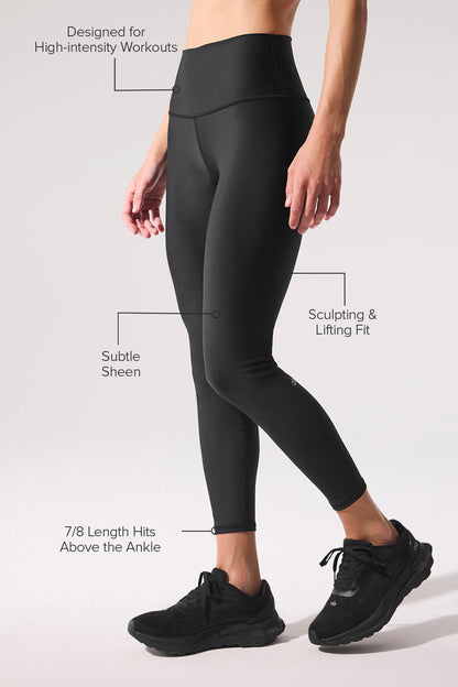 7/8 High-Waist Airlift Legging - Black — Alo Yoga | Authentic India