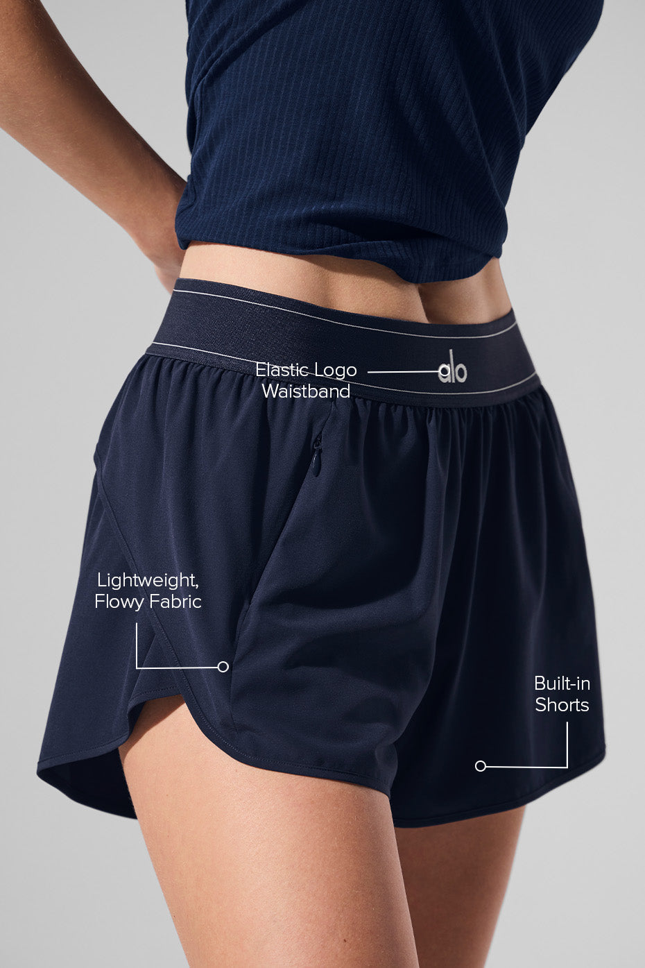 Match Point Short - Navy — Alo Yoga | Authentic India