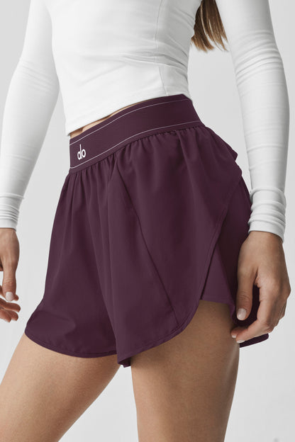 Match Point Short - Rich Bordeaux