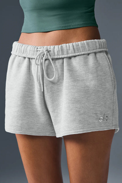 ALO Accolade Shorts Heather Grey — ALO S | Authentic India