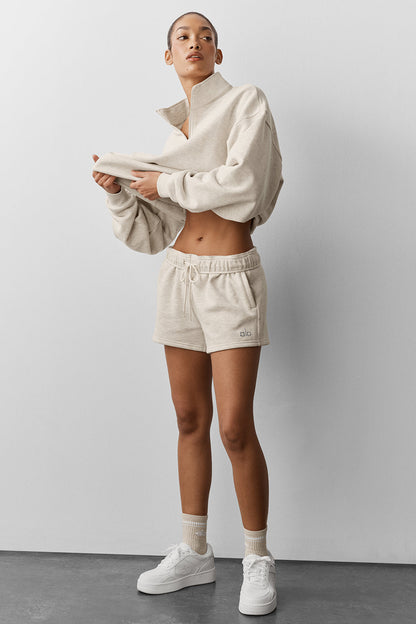 Accolade Short - Oatmeal Heather — Alo Yoga | Authentic India