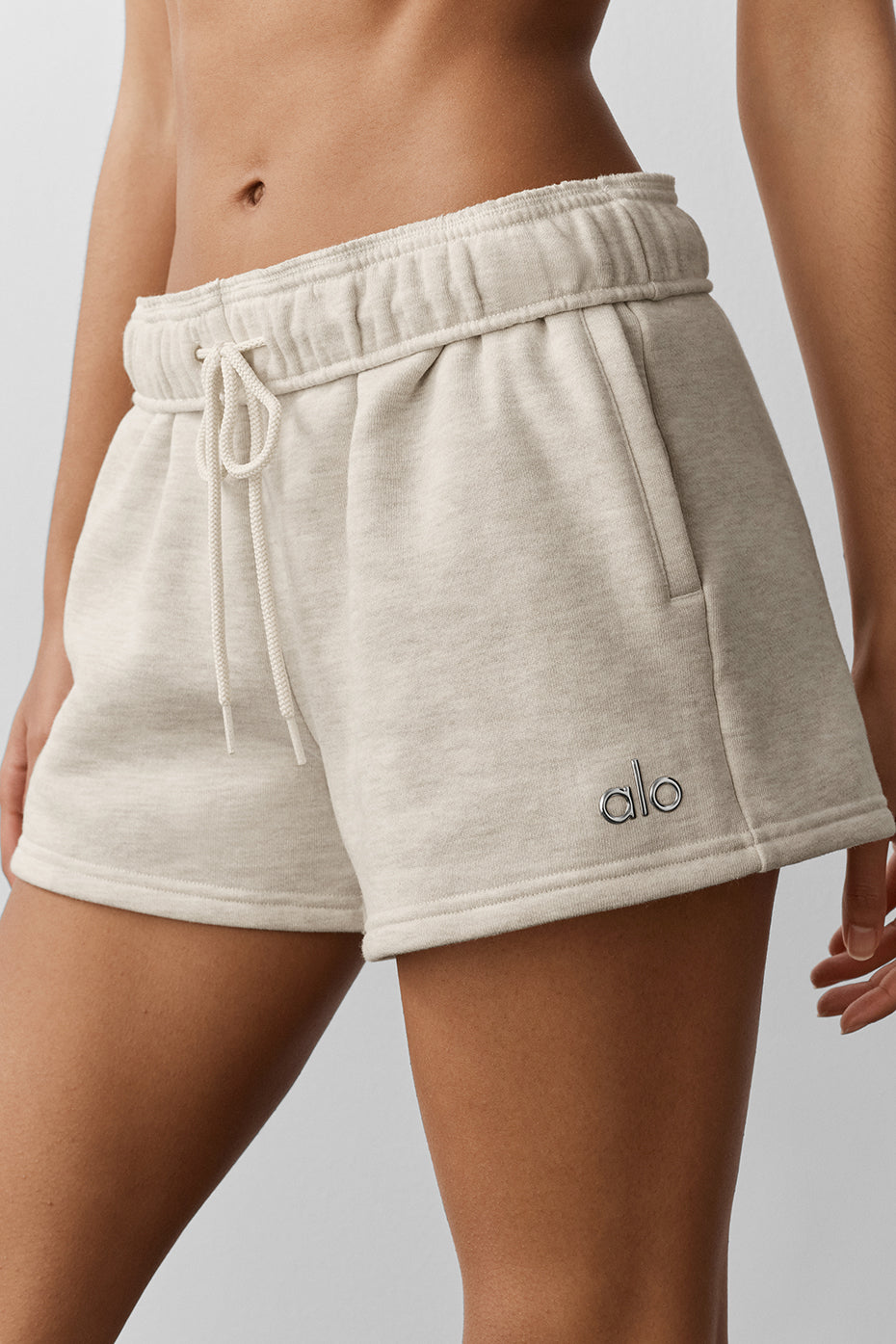 Accolade Short - Oatmeal Heather — Alo Yoga | Authentic India