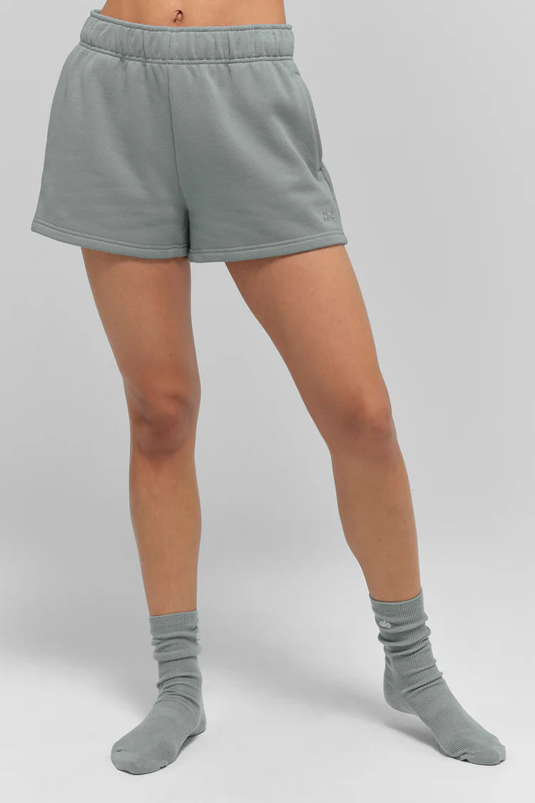 ALO Accolade Shorts Lunar Grey — ALO S | Authentic India