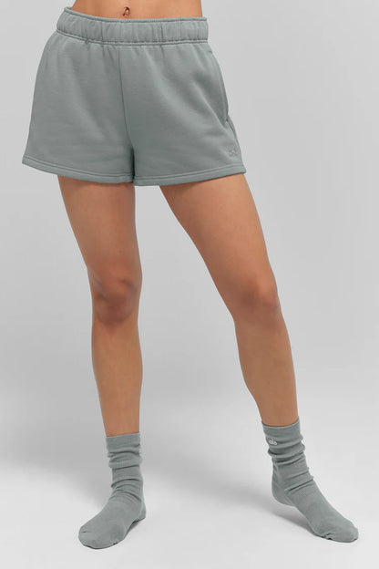 ALO Accolade Shorts Lunar Grey — ALO S | Authentic India