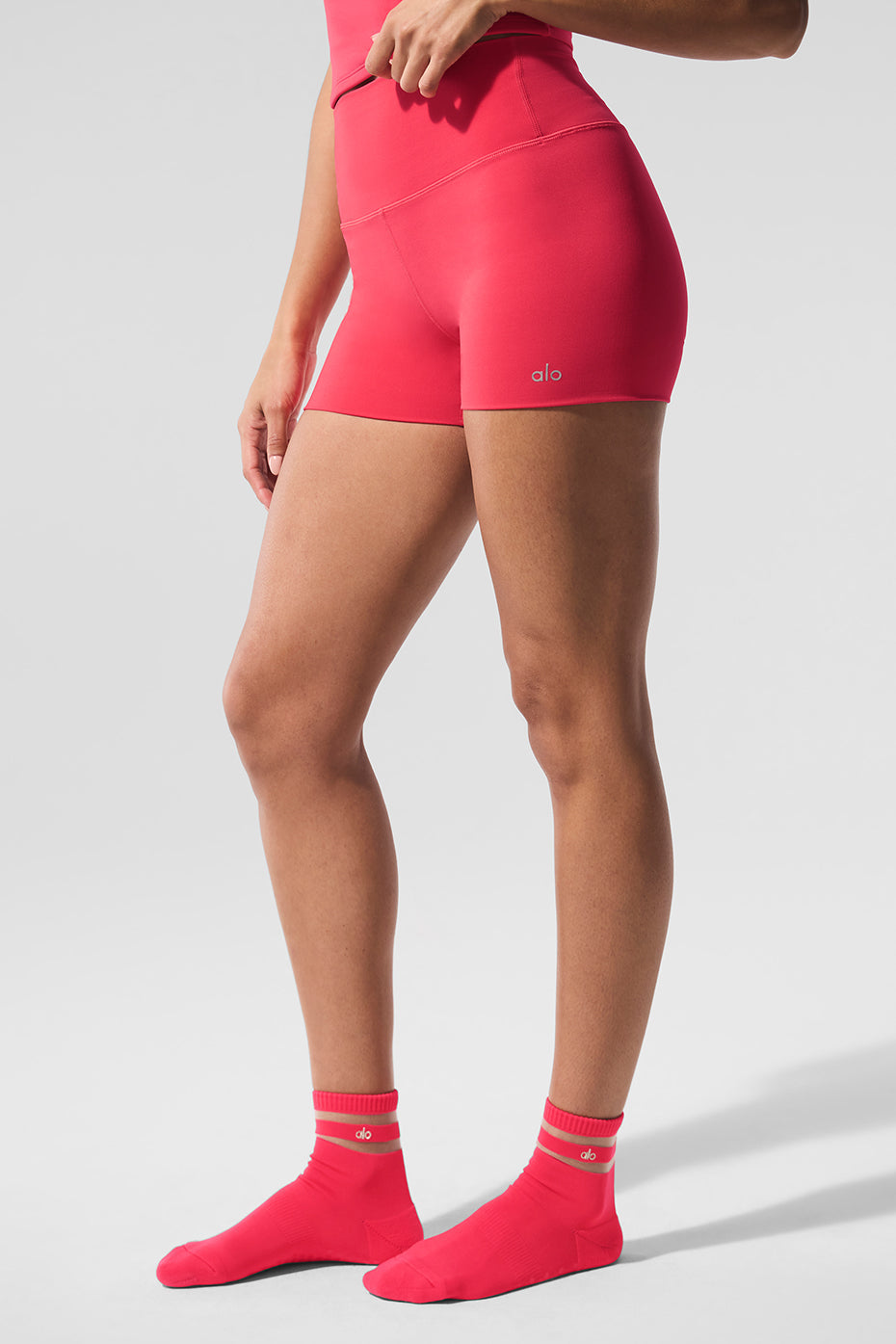 3" Alo Softsculpt High-Waist Precision Short - Candy Red