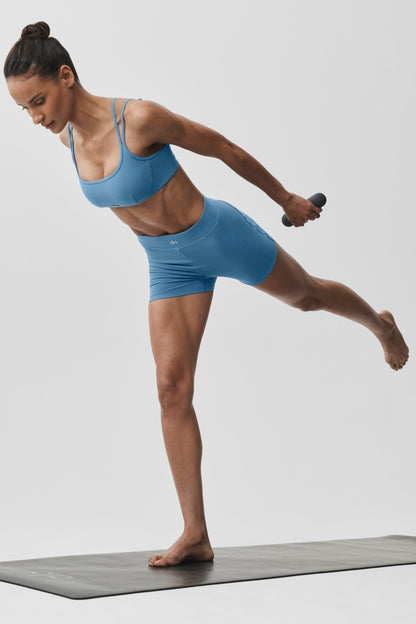 3" Airbrush High-Waist Aura Short - California Blue