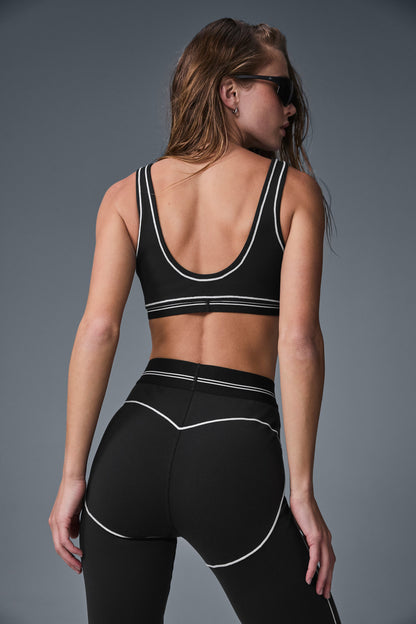 Airbrush Heart Throb Bra - Black/White — Alo Yoga | Authentic India