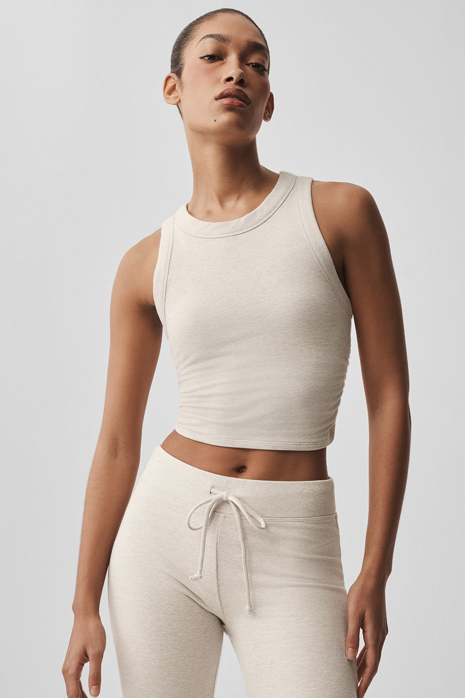 Sway Bra Tank - Oatmeal Heather — Alo Yoga | Authentic India