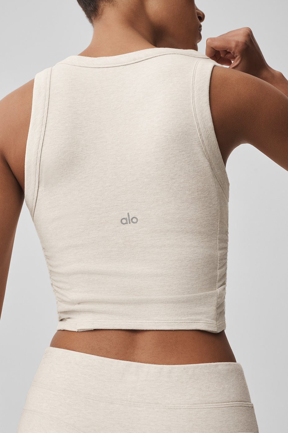 Sway Bra Tank - Oatmeal Heather — Alo Yoga | Authentic India