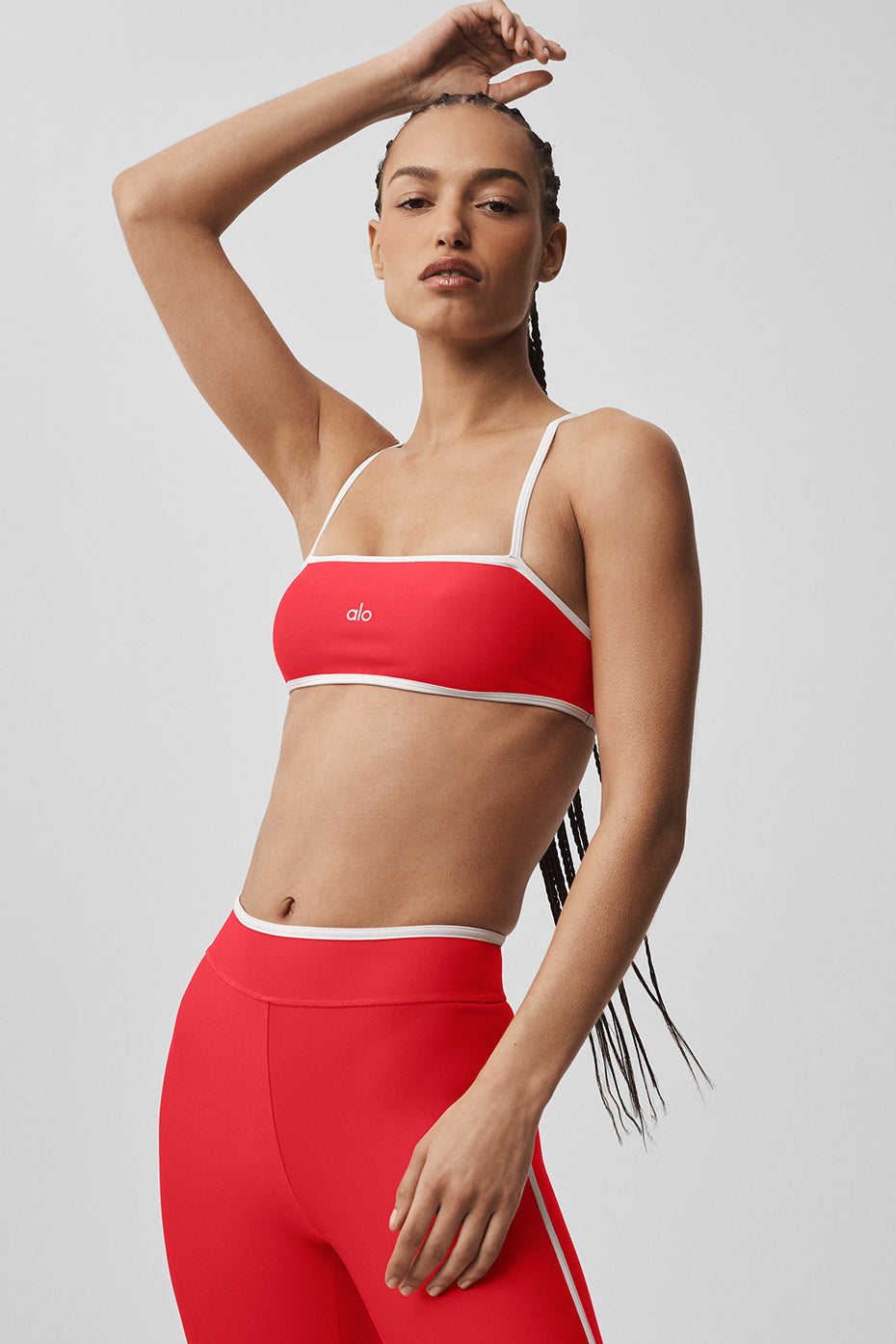 Airlift Charger Bra - Bright Red/White — Alo Yoga | Authentic India