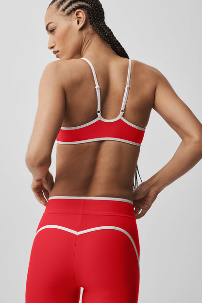Airlift Charger Bra - Bright Red/White — Alo Yoga | Authentic India