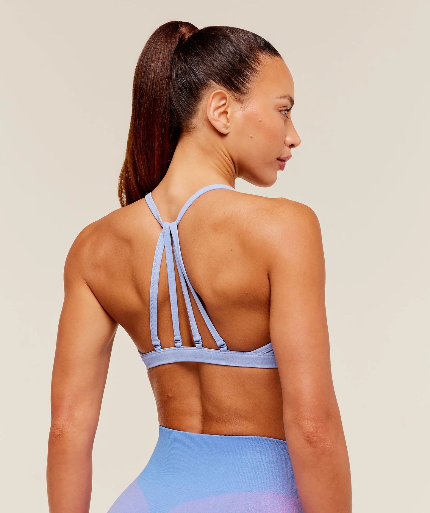 GYMSHARK Washed Minimal Sports Bra Steady Purple/Wash