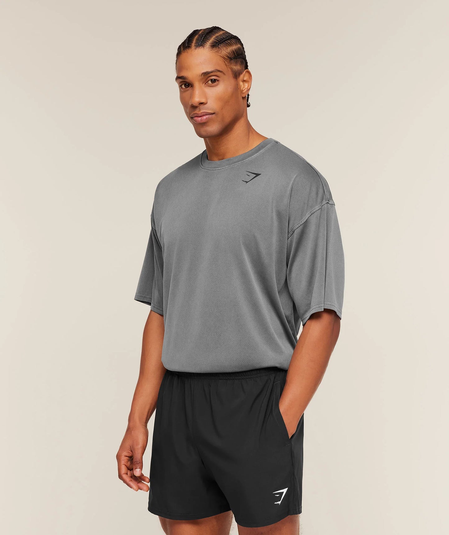 GYMSHARK Washed Pastels T-Shirt Black/Wash