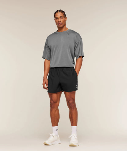 GYMSHARK Washed Pastels T-Shirt Black/Wash