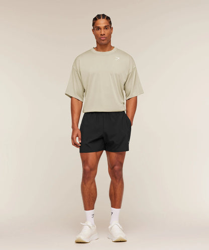 GYMSHARK Washed Pastels T-Shirt Pebble Grey/Wash