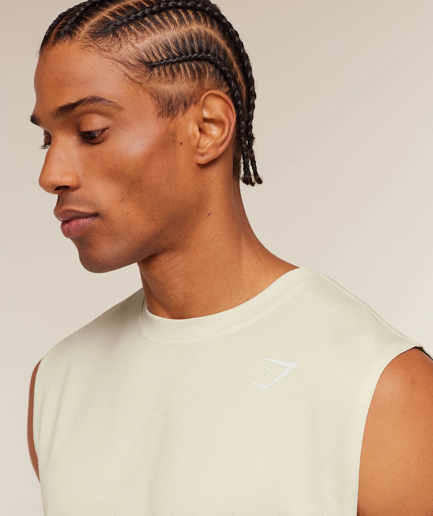 GYMSHARK Washed Pastels Tank Soft White/Wash