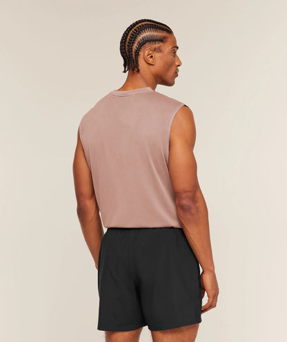 GYMSHARK Washed Pastels Tank Taupe Brown/Wash