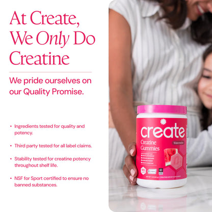 CREATE Creatine Monohydrate Gummies 'Watermelon'