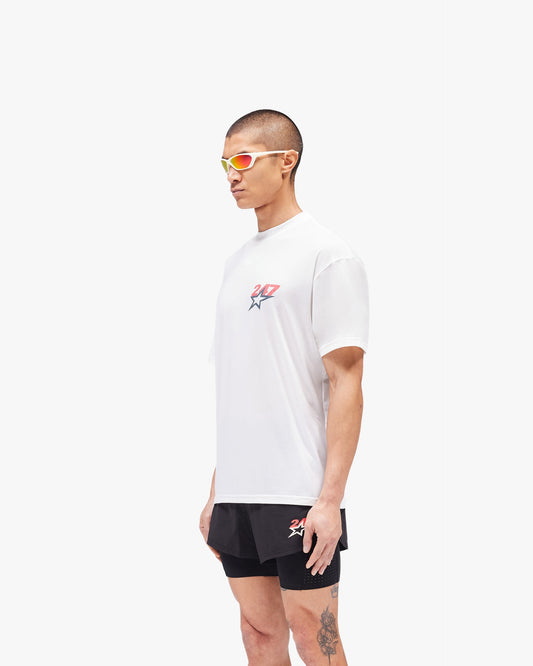 Team 247 Star Oversized T-Shirt - Flat White