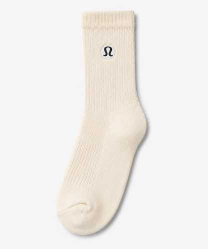 LULULEMON Crew Socks 3-Pack Beige