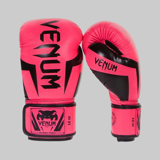 Venum Elite Boxing Gloves-Rose/Black — VENUM | Authentic India