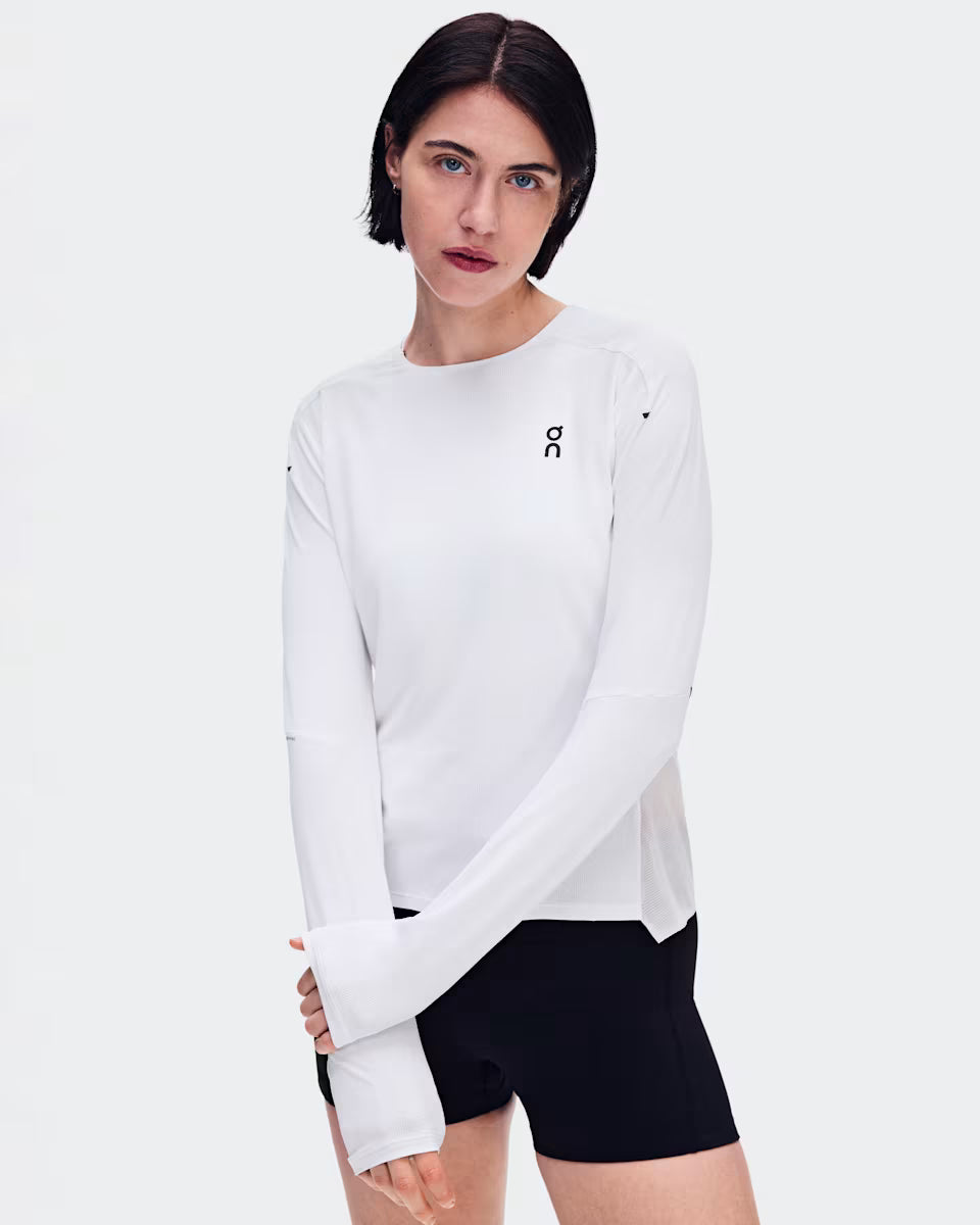 ON Performance Long-T White | Silver